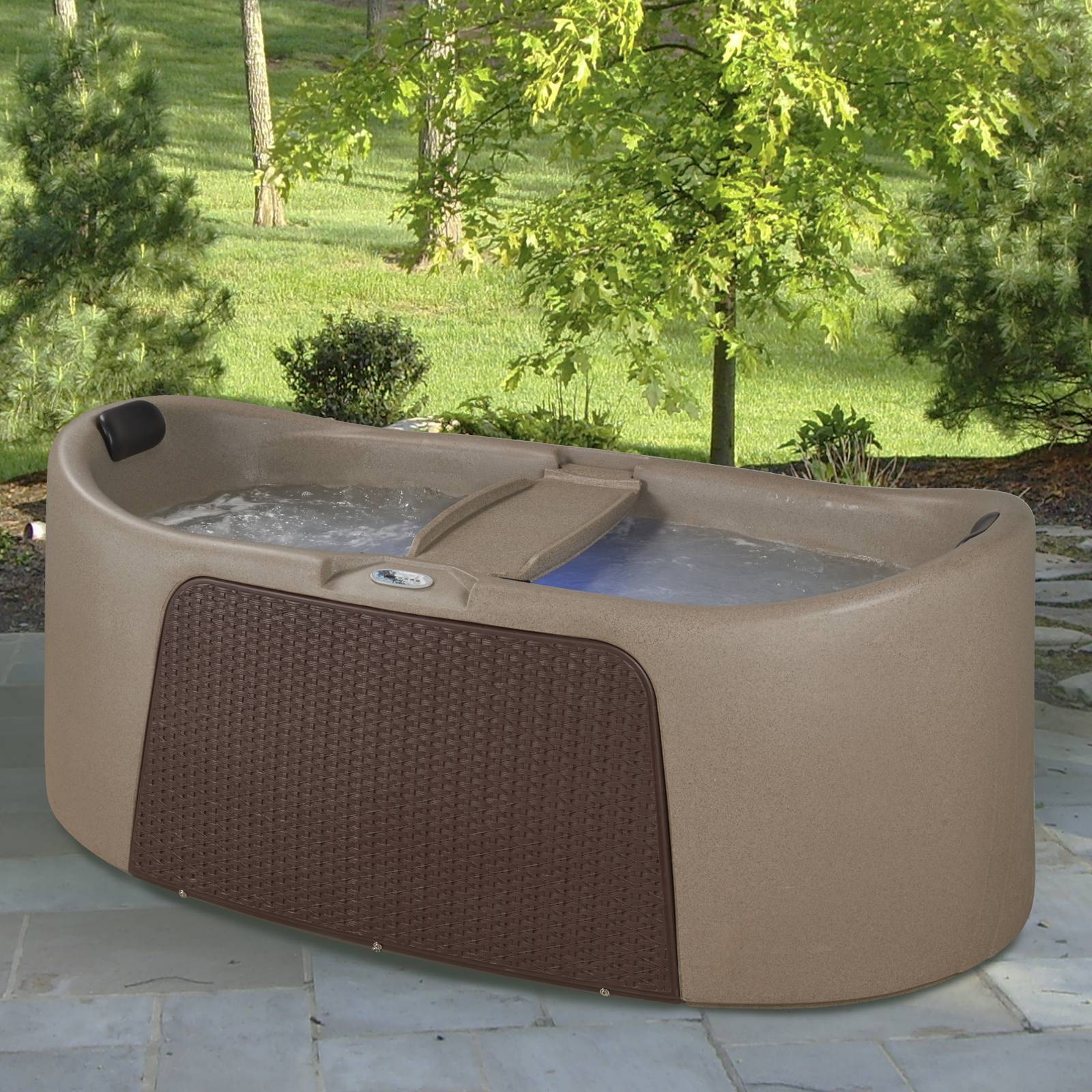 Durasport O-22 on a small patio, Cobblestone shell
